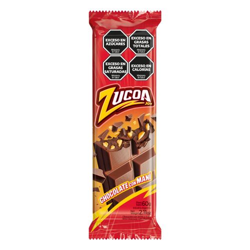 Chocolate Con Leche Y Mani Zucoa 60 Gr.