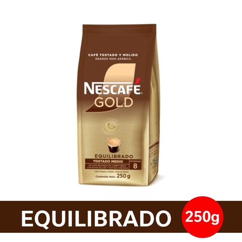 Gold Tostado Y Molido Equilibrado Nescafe X 250 Gr.