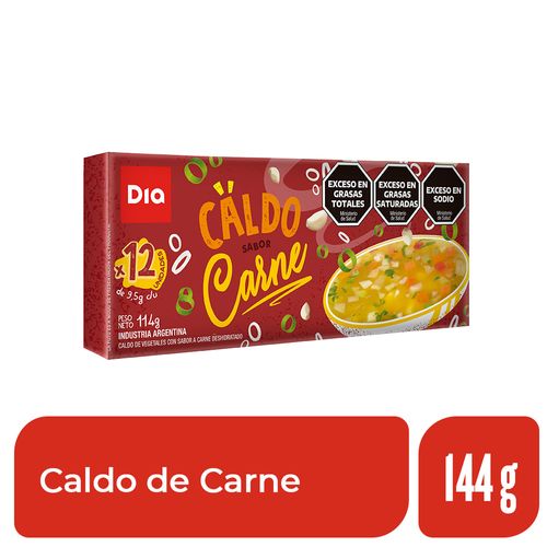 Caldo de Carne En Cubos x 12 Ud Dia 144 Gr.