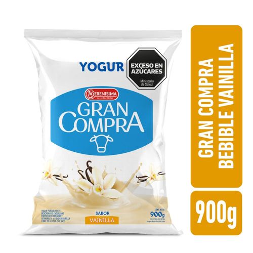 Yogur Bebible De Vainilla Gran Compra 900 Gr.