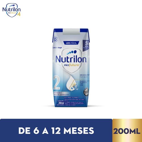 Leche Infantil Nutrilon Profutura Etapa 2 Brick 200 Ml.