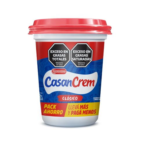 Queso Crema Clásico Casancrem 500 Gr.