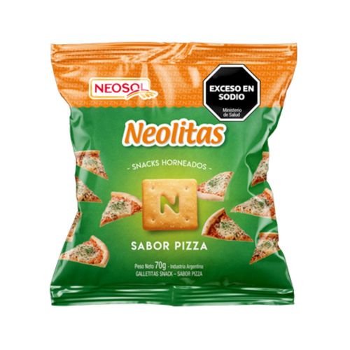 Snack Horneado Sabor Pizza Neolitas 70 Gr.