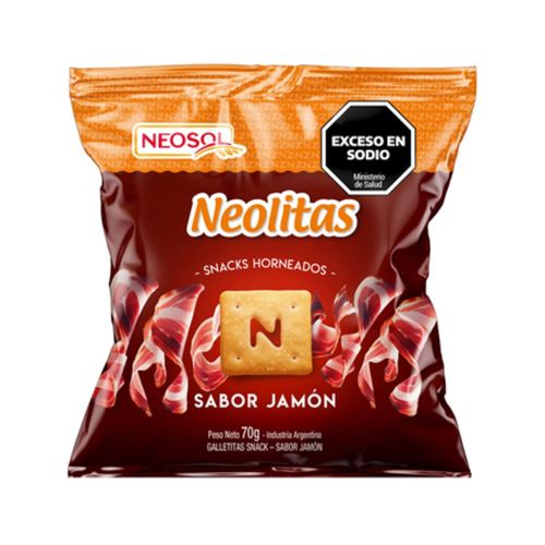 Snack Horneado Sabor Jamón Neolitas 70 Gr.