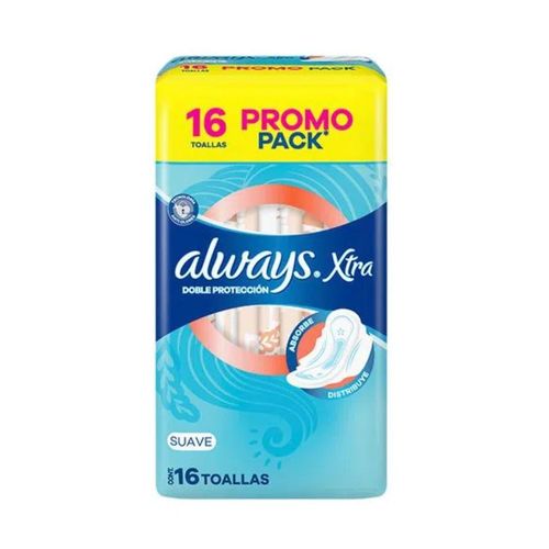 Toallitas Femeninas Doble Protección Suave Always 16 Ud.