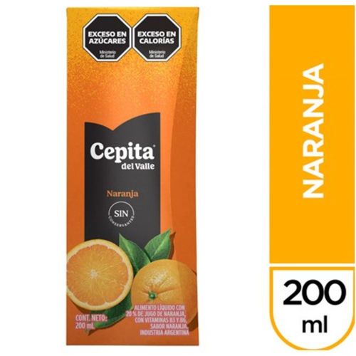 Jugo Cepita Del Valle Naranja 200 Ml.