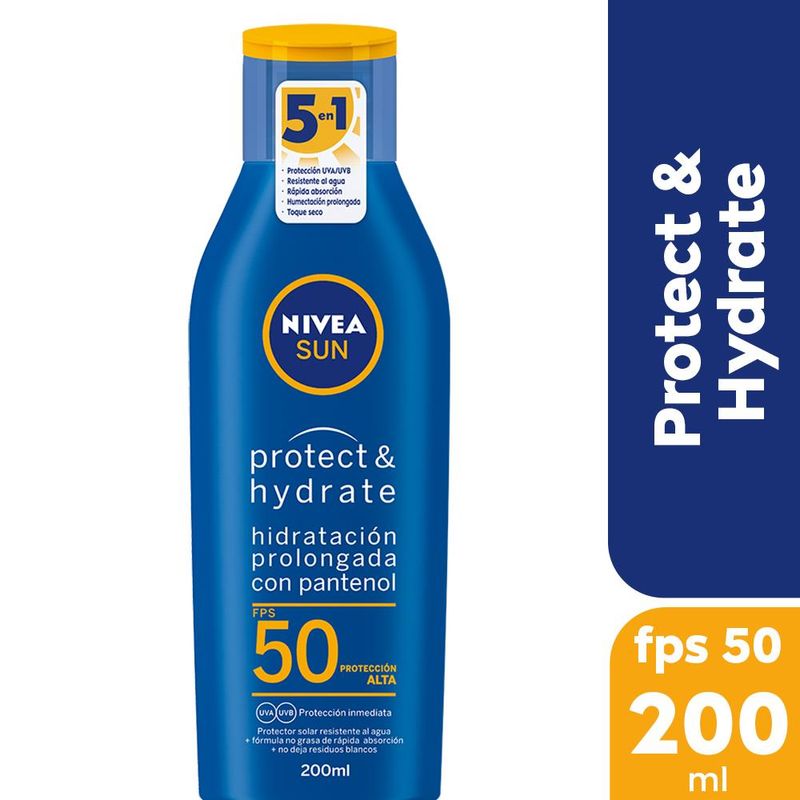 Protector-solar-humectante-Protect---Hydrate-Nivea-Sun-FPS-50-x-200-Ml-_1