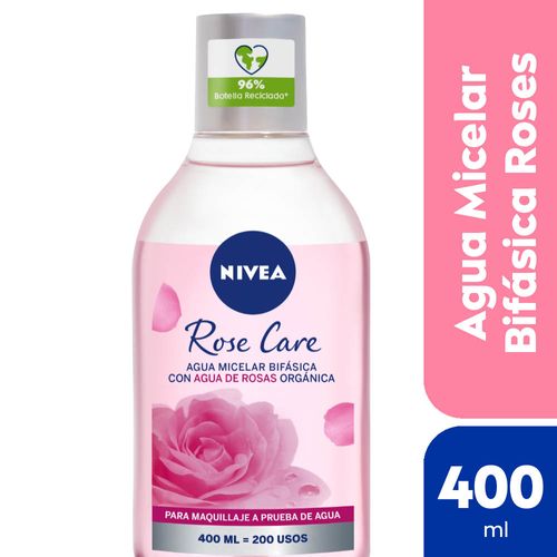 Agua Micelar Bifásica Rose Care Nivea 400 Ml.