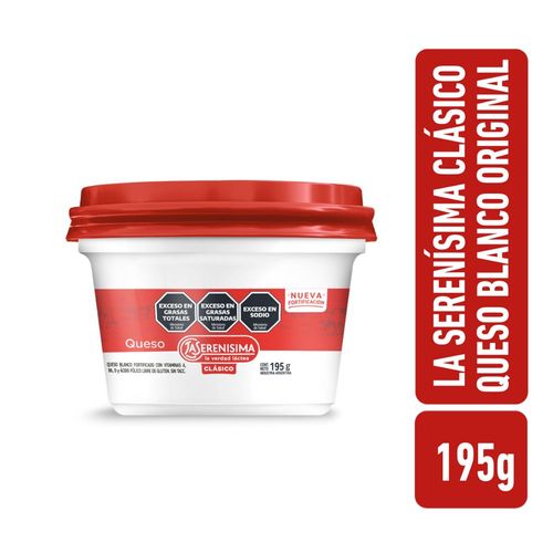 Queso Blanco Original La Serenísima Clásico 195 Gr.