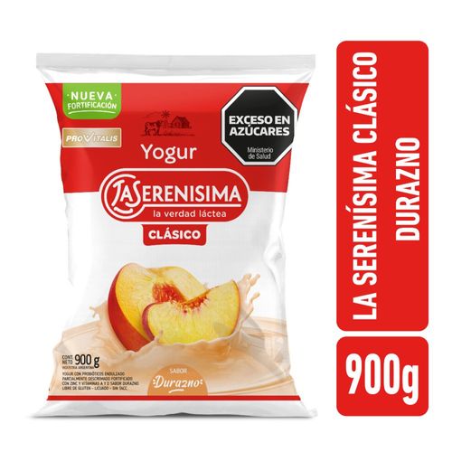 Yogur Bebible Durazno La Serenísima Clásico 900 Gr.