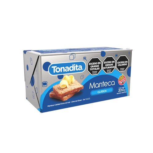 Manteca Tonadita Extra calidad 200 Gr.