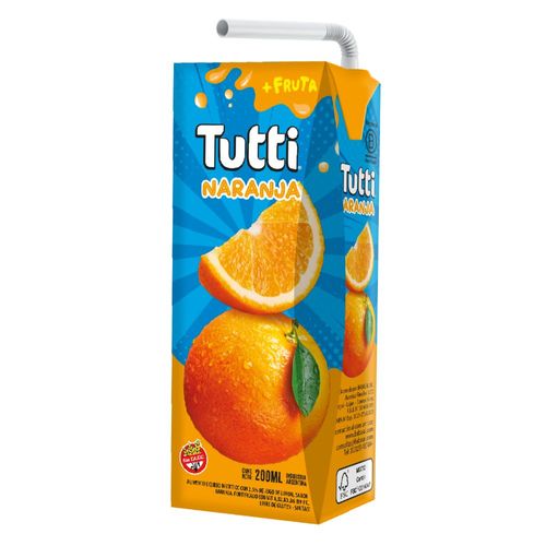 Jugo Tutti Naranja 200 Ml.