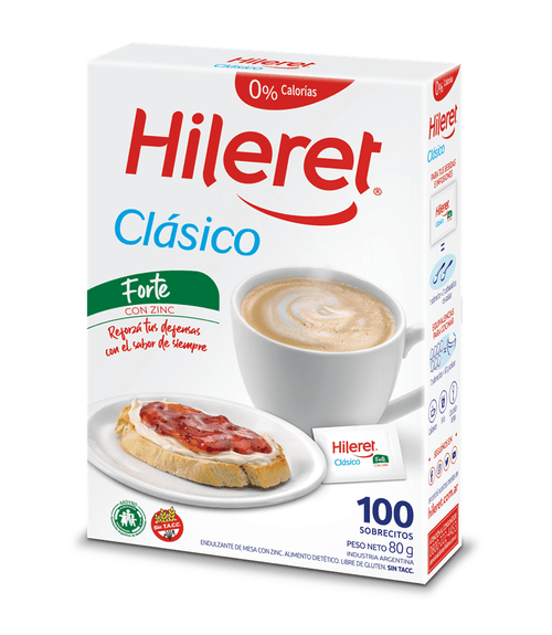 Edulcorante Clásico Forte Hileret 80 Gr.