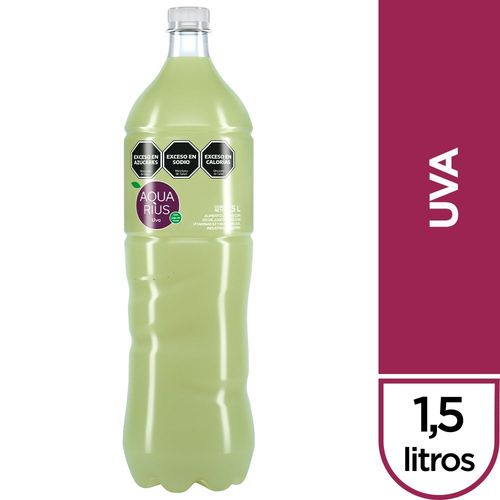 Agua Sin Gas Sabor Uva Aquarius 1,5 Lt.