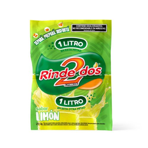 Jugo En Polvo Limon Rinde Dos 13 Gr.