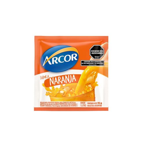 Jugo En Polvo Naranja Arcor 15 Gr.