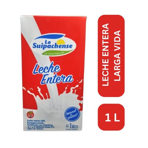 Leche Entera La Suipachense Larga Vida 1 Lt.