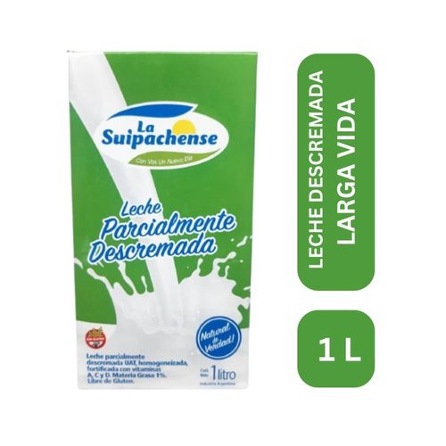 Leche Descremada Larga Vida La Suipachense 1Lt