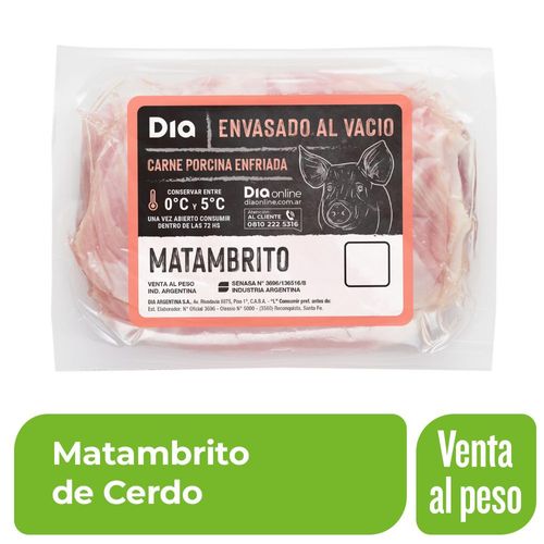 Matambrito de Cerdo Envasado al Vacío Kg.