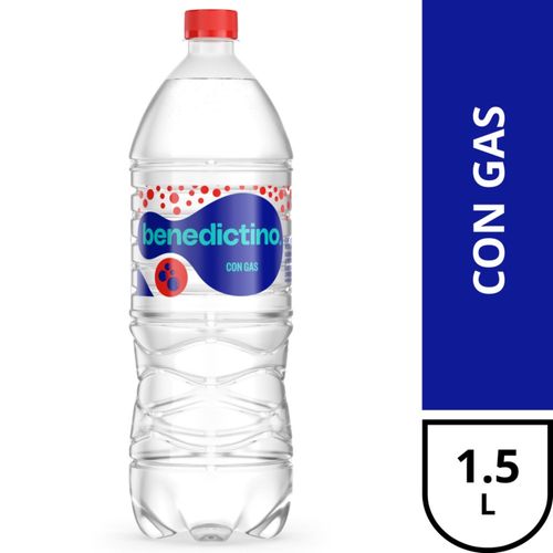 Agua De Mesa Benedictino Con Gas 1,5 Lt.