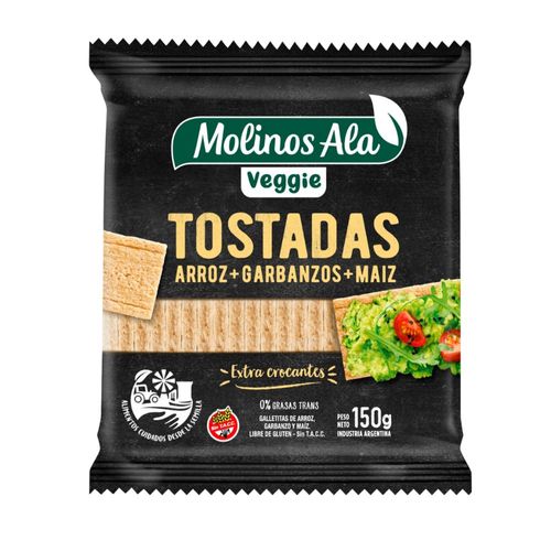 Tostadas Veggie Molinos Ala 150 Gr.