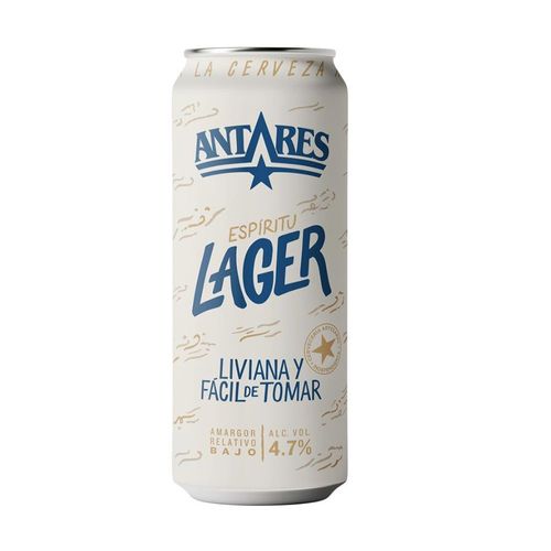 Cerveza Lager Antares 473 Ml.