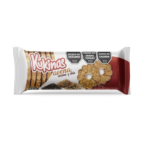 Galleta Avena Sesamo y Chia Kukinas 175 Gr.