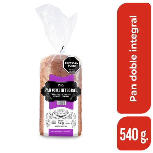 Pan de molde Doble Integral DIA 540 Gr.