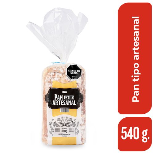 Pan de molde DIA Artesanal 540 Gr.