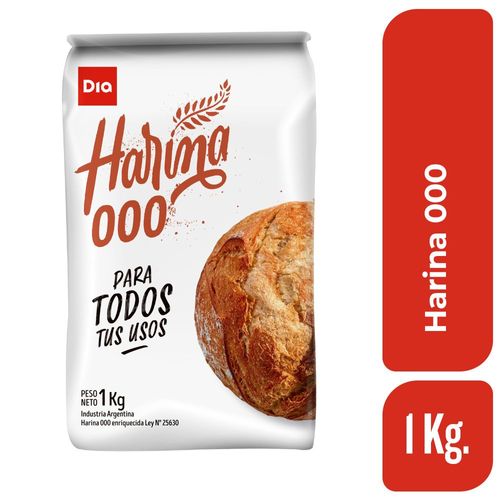 Harina de Trigo 000 DIA 1 Kg.