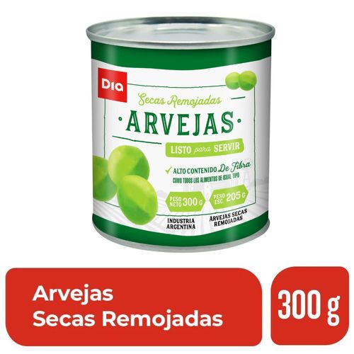 Arvejas Secas Remojadas Dia 300 Gr.