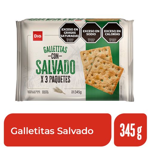 Galleta Cracker Salvado Dia 345 Gr.