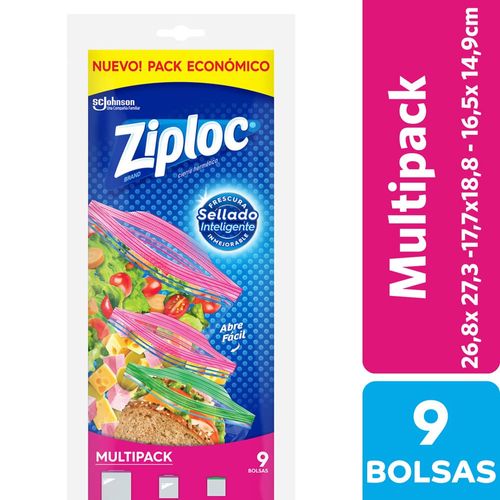 Bolsas Herméticas Ziploc Multipack 9 Ud.