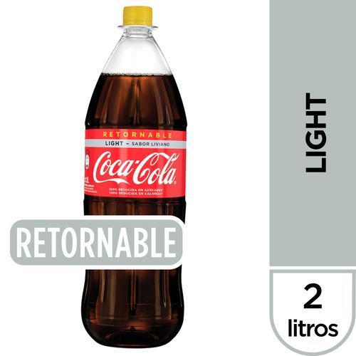 Gaseosa Coca-Cola Light - Sabor Liviano Pet Retornable 2 Lt.