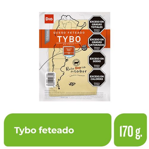 Queso Tybo En Fetas Dia 170 Gr.