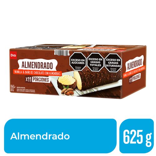 Postre Helado Dia Almendrado Bañado En Chocolate X 11 Porciones 1,2 Lt.