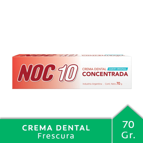 Pasta Dental Noc 10 Concentrada 70 Gr.