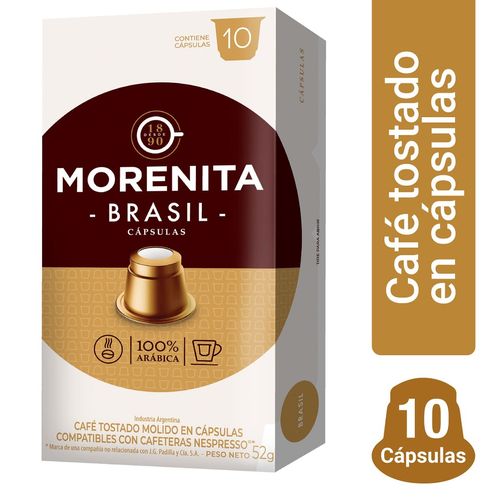 Cápsulas De Café La Morenita Brasil 10 Ud.