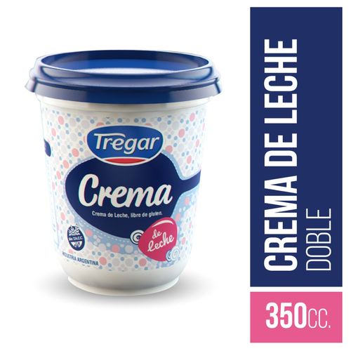 Crema De Leche Doble Tregar 350 Ml.