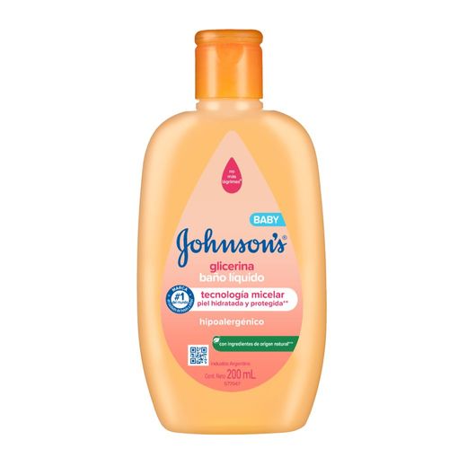 Jabón Líquido Para Bebé Johnson's Glicerina X 200 Ml.