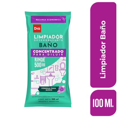 Limpiador Baño Concentrado para Diluir Dia 100 Ml.