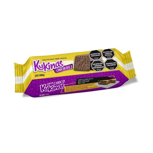 Galletitas de Chocolate Kukinas 180 Grs.