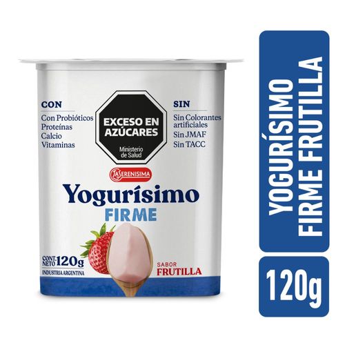 Yogur Firme Frutilla Yogurisimo 120 Gr.