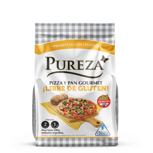 Premezcla para Pizza y Pan Gourmet Sin TACC Pureza 500 Gr.