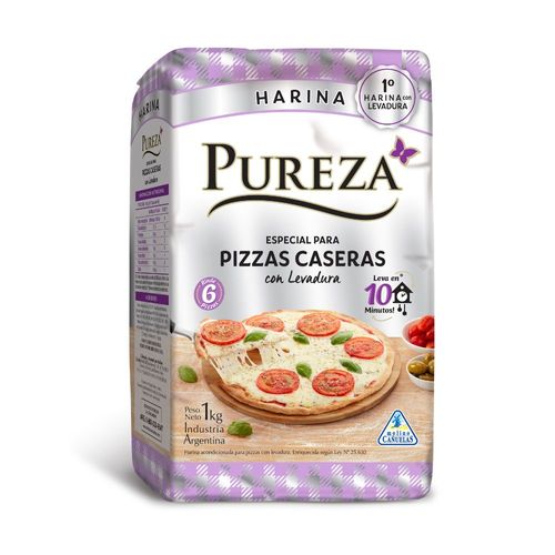 Harina para Pizza Pureza con Levadura 1 Kg.