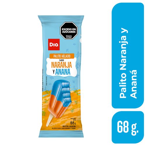 Helado de agua DIA Ananá y Naranja 68 Gr.