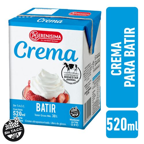 Crema para Batir La Serenísima 520 Ml.