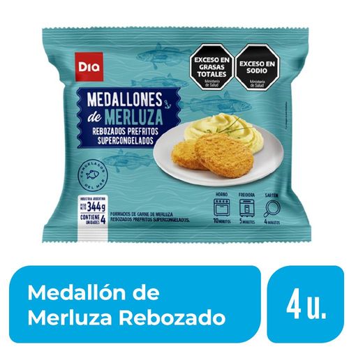 Medallón De Merluza Rebozado Dia 4 Ud.