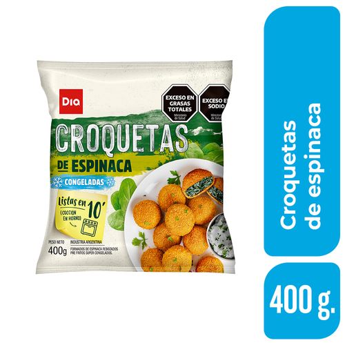 Croquetas de Espinaca Dia 400 Gr.