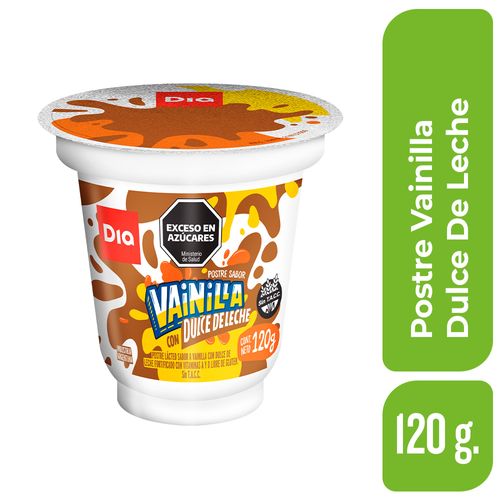 Postre DIA Vainilla y Dulce de Leche 120 Gr.